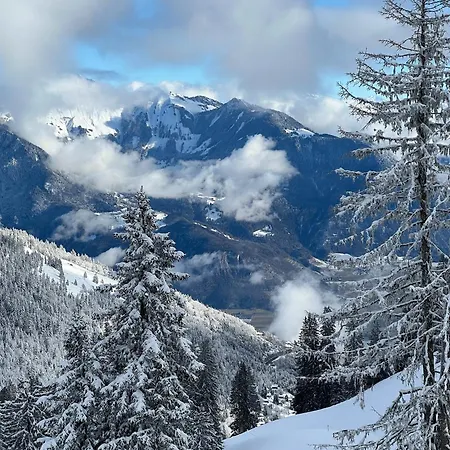 Terrasse Parking Pour 8 Personnes Au A Torgon *